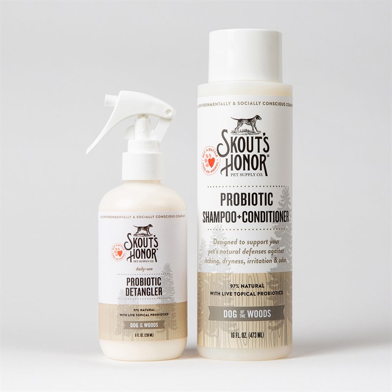 Skouts Honor Dog Grooming Probiotic Detangler Dog of the Wood