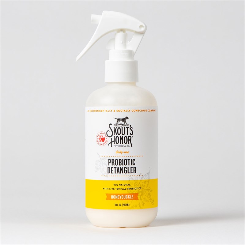 Skouts Honor Dog Grooming Probiotic Detangler Honeysuckle