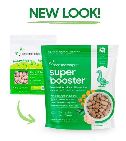 Small Batch Super Booster Freeze Dried Treat Duck Bites 