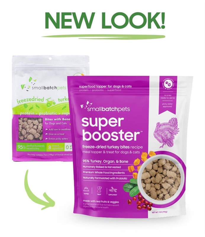 Small Batch Super Booster Freeze Dried Treat Turkey Bites