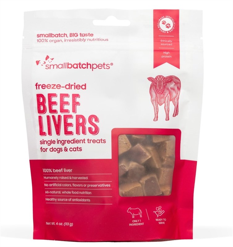 SmallBatch Freeze Dried Beef Liver Dog Treats