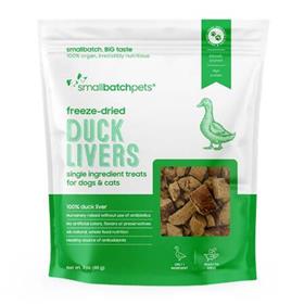 SmallBatch Freeze Dried Duck Liver Dog Treats