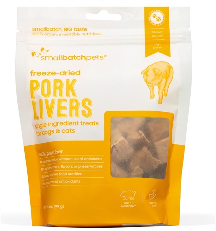 SmallBatch Freeze Dried Pork Liver Dog Treats