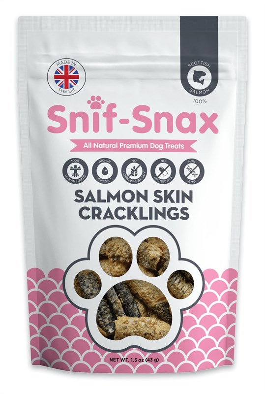 Snif Snax Salmon Skin Crackling Dog Treats 