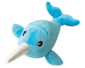 Snugarooz Baby Nikki the Narwhal Dog Toy