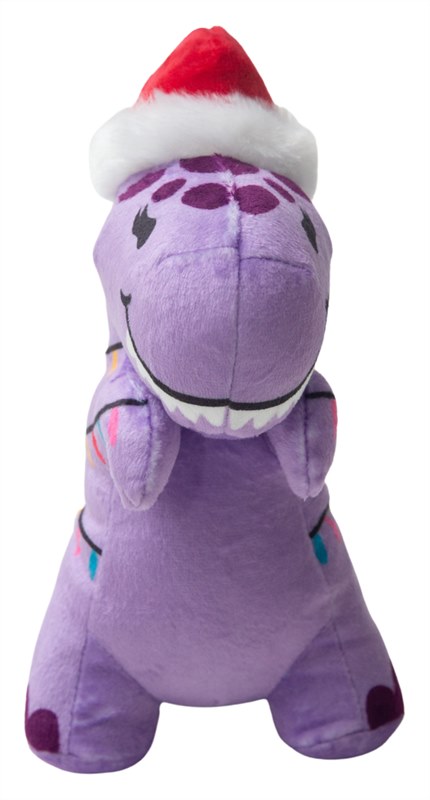 Snugarooz Merry T Rex Dog Toy