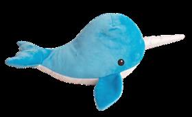 Snugarooz Nikki the Narwhal Dog Toy