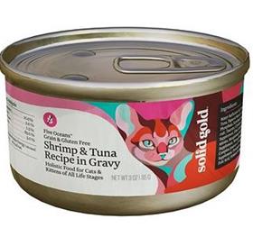 Solid Gold Five Oceans Shrimp and Tuna Grain Free Canned Cat Food