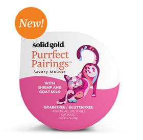 Solid Gold Purrfect Pairings With Shrimp and Goat Milk