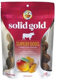 Solid Gold Superfoods Beef Mango Turmeric Chewy Dog Treats