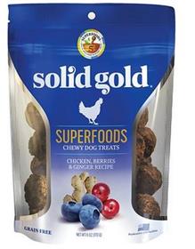 Solid Gold Superfoods Chicken Berries Ginger Chewy Dog Treats