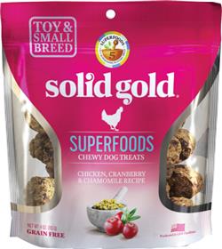 Solid Gold Superfoods Chicken Cranberry Chamomile Small Breed Chewy Dog Treats