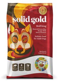 Solid Gold Wolf King With Bison