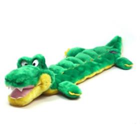 Squeaker Mat Long Body Gator Dog Toy