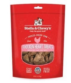 Stella  Chewys Chicken Hearts Freeze Dried Raw Dog Treats