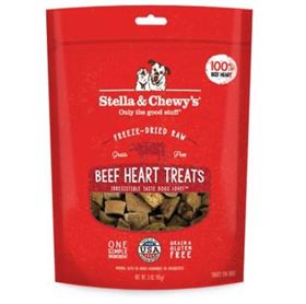 Stella and Chewys Beef Heart Freeze Dried Raw Dog Treats