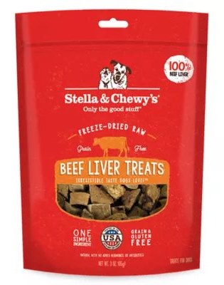 Stella and Chewys Beef Liver Freeze Dried Raw Dog Treats