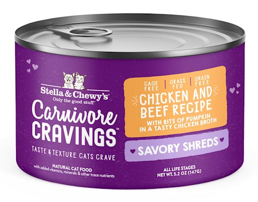 Stella and Chewys Carnivore Cravings Savory Shreds Chicken Beef Recipe