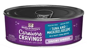Stella and Chewys Carnivore Cravings Savory Shreds Tuna Mackerel Recipe