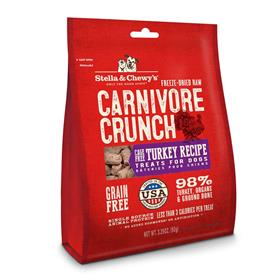 Stella and Chewys Carnivore Crunch Cage Free Turkey Dog Treat