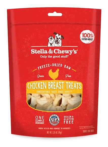 Stella and Chewys Chicken Breast Freeze Dried Raw Dog Treats