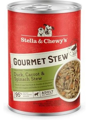 Stella and Chewys Dog Can Stew Duck Carrot Spinach 