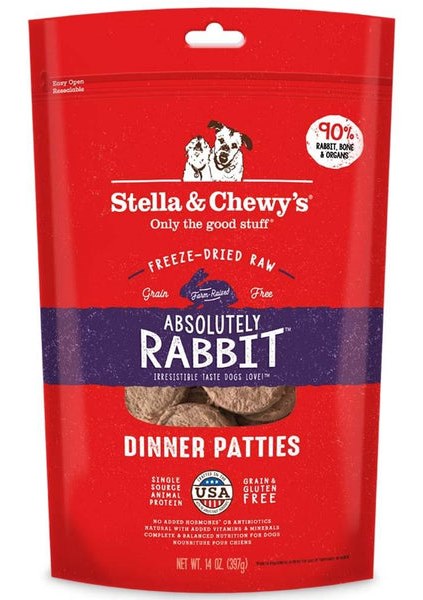Stella and Chewys Freeze Dried Absolutely Rabbit Dinner