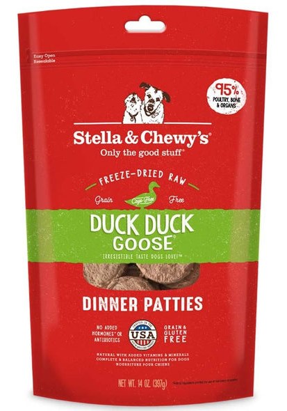Stella and Chewys Freeze Dried Duck Duck Goose Dinner