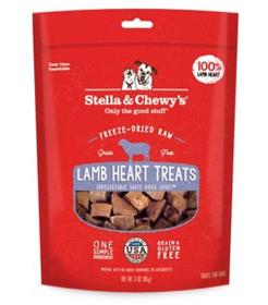 Stella and Chewys Lamb Heart Freeze Dried Raw Dog Treats