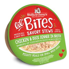 Stella and Chewys Lil Bites Savory Stews Chicken Duck Dinner in Broth