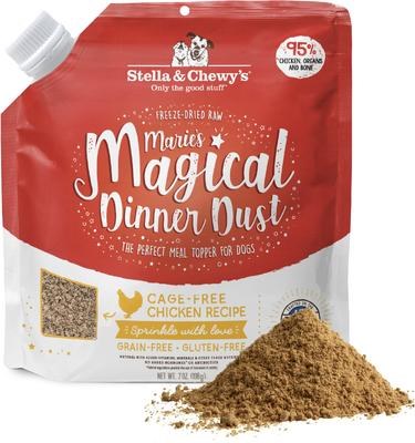 Stella and Chewys Maries Magical Dinner Freeze Dried Raw Dust Cage Free Chicken Dog Food Topper