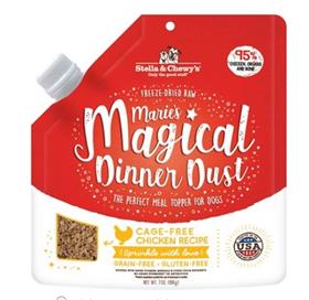 Stella and Chewys Maries Magical Dinner Freeze Dried Raw Dust Cage Free Chicken Dog Food Topper