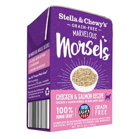 Stella and Chewys Marvelous Morsels Cage Free Chicken and Salmon Recipe Wet Cat Food
