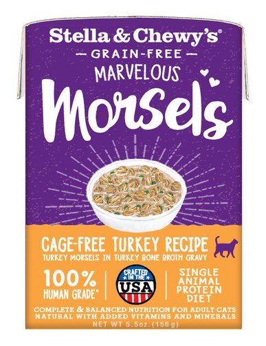 Stella and Chewys Marvelous Morsels Cage Free Turkey Recipe Wet Cat Food