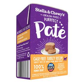 Stella and Chewys Purrfect Pate Cage Free Turkey Recipe Cat Wet Food