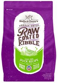 Stella and Chewys Raw Coated Kibble Cage Free Duck Recipe Cat Food