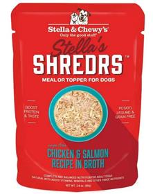 Stella and Chewys Shredrs Chicken Salmon Recipe in Broth