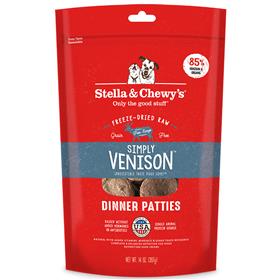 Stella and Chewys Simply Venison Freeze Dried Raw Dinner Patties