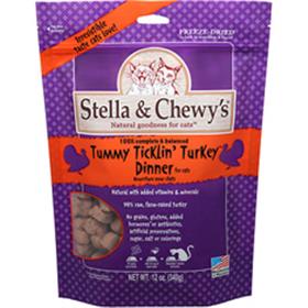 Stella and Chewys Freeze Dried Tummy Ticklin Turkey Dinner for Cats