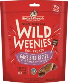 Stella and Chewys Wild Weenies Game Bird Recipe Dog Treat