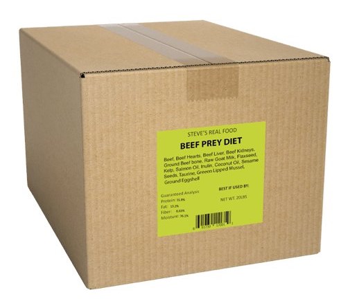 Steves Dog and Cat Frozen Prey No Produce Beef Patties