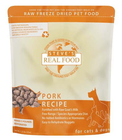 Steves Dog Food Freeze Dried Pork Diet for Dogs