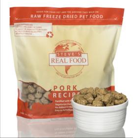 Steves Dog Food Freeze Dried Pork Diet for Dogs