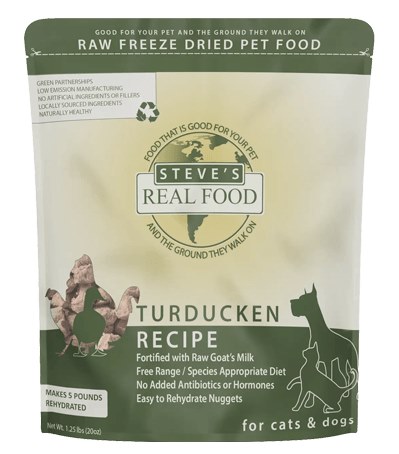 Steves Dog Food Freeze Dried Turducken Diet for Dogs