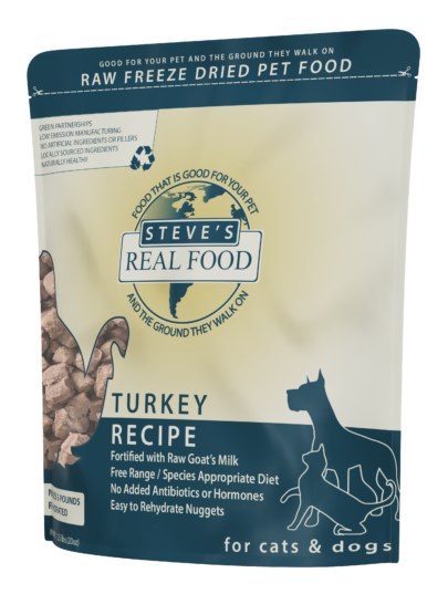 Steves Dog Food Freeze Dried Turkey Diet for Dogs