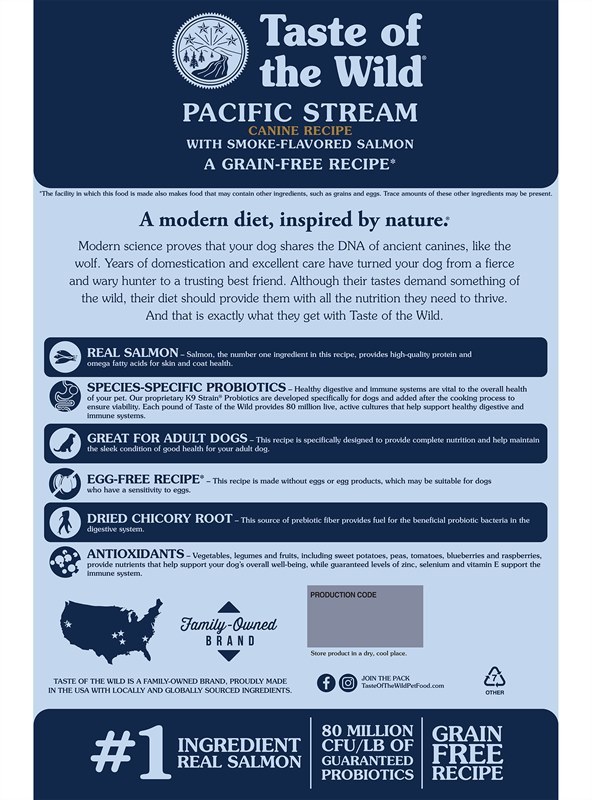 Taste of the Wild Pacific Stream Canine with Smoked Salmon