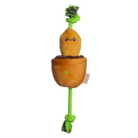 Territory Pet Carrot Treat and Tug Dog Toy