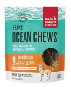 The Honest Kitchen Beams Ocean Chews Cod Fish Skins Dehydrated Dog Treats