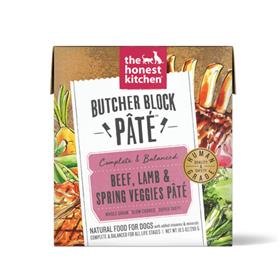 The Honest Kitchen Butcher Block Pate Beef Lamb Spring Veggies Wet Dog Food