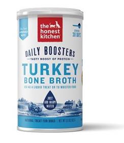 The Honest Kitchen Daily Boosters Turkey Bone Broth with Turmeric